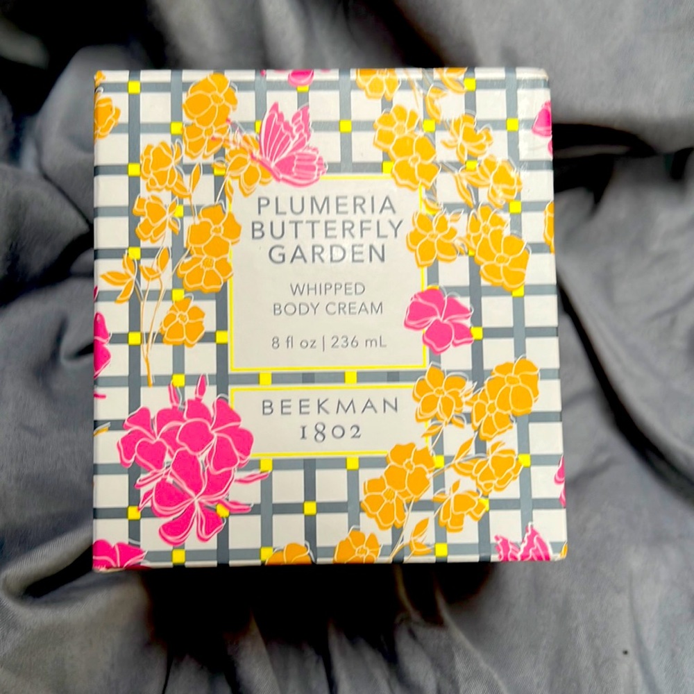 Beekman 1802 Plumeria Butterfly Garden Whipped Body Cream 8 Fl Oz Full.